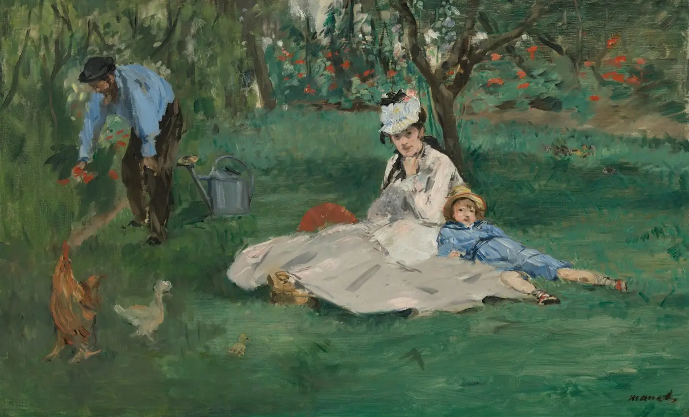 Famille dans un jardin en Gironde sans moustiques